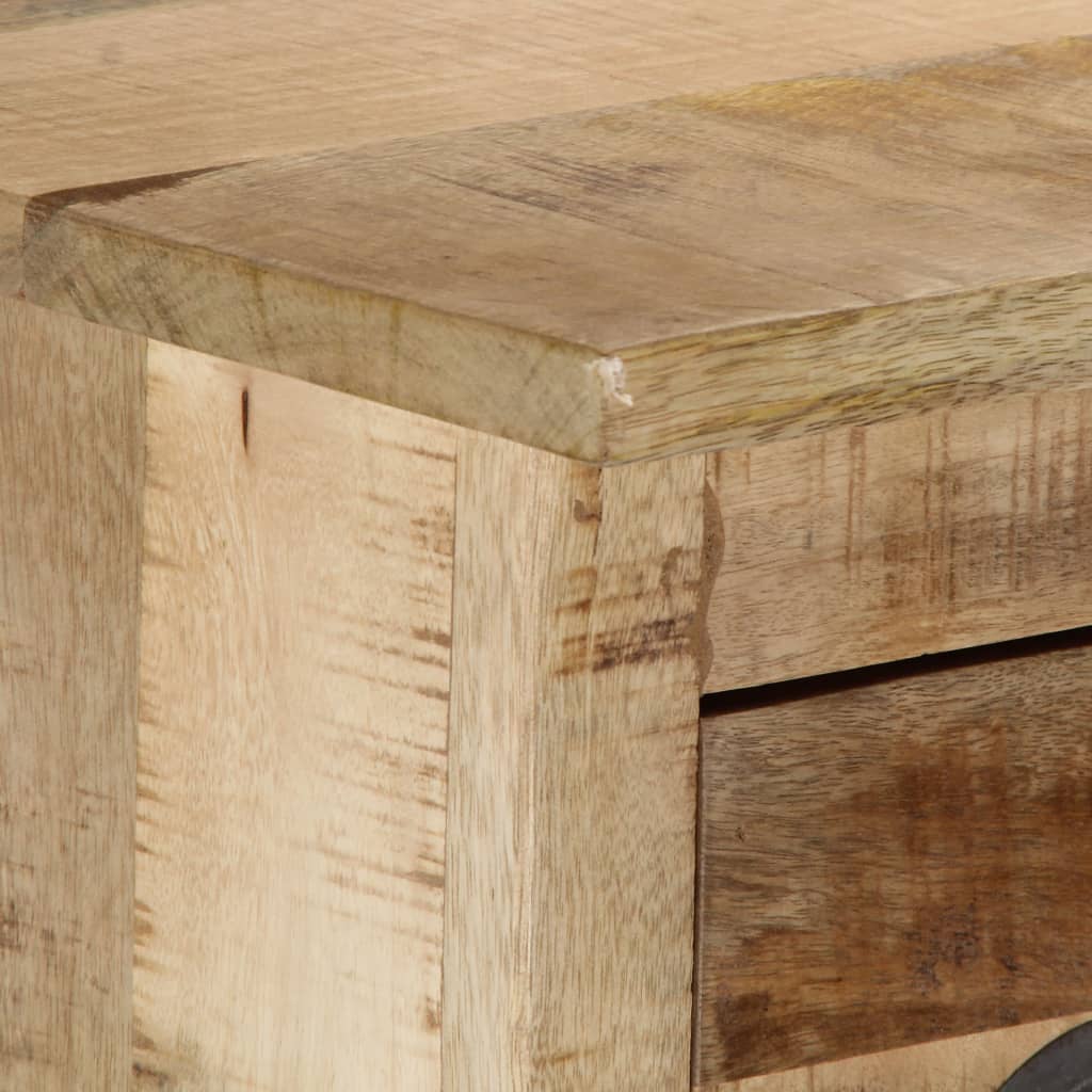 Buffet Élégant en Bois de Manguier et Métal-La-Fabrique-Industrielle