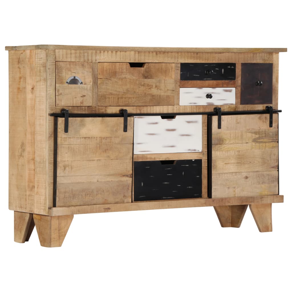 Buffet Élégant en Bois de Manguier et Métal-La-Fabrique-Industrielle