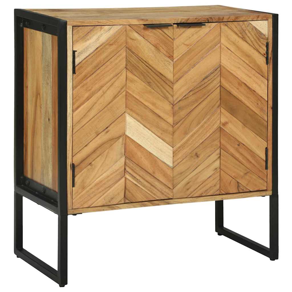 Buffet Élégant en Bois et Métal Industriel-2 portes-La-Fabrique-Industrielle