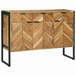 Buffet Élégant en Bois et Métal Industriel-3 portes 3 tiroirs-La-Fabrique-Industrielle