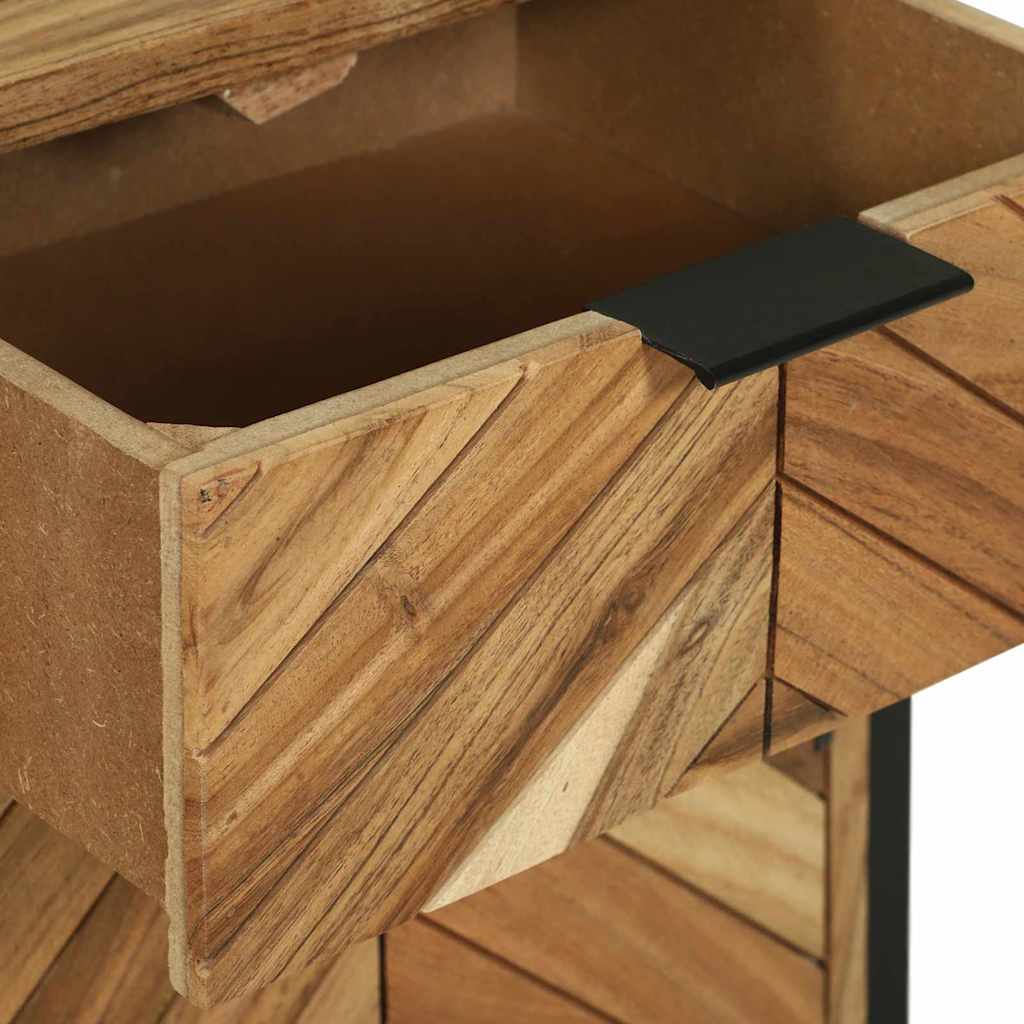 Buffet Élégant en Bois et Métal Industriel-La-Fabrique-Industrielle