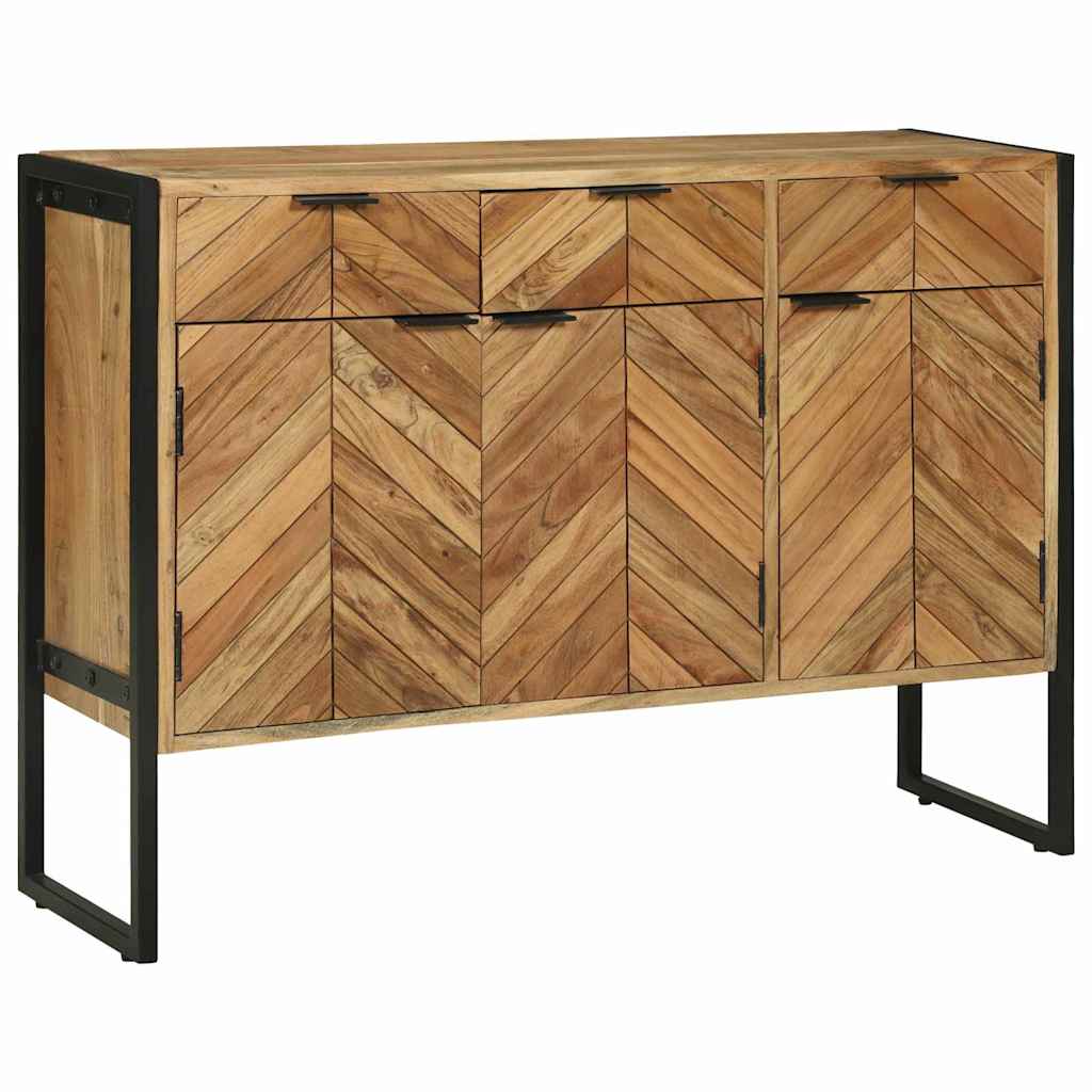 Buffet Élégant en Bois et Métal Industriel-La-Fabrique-Industrielle