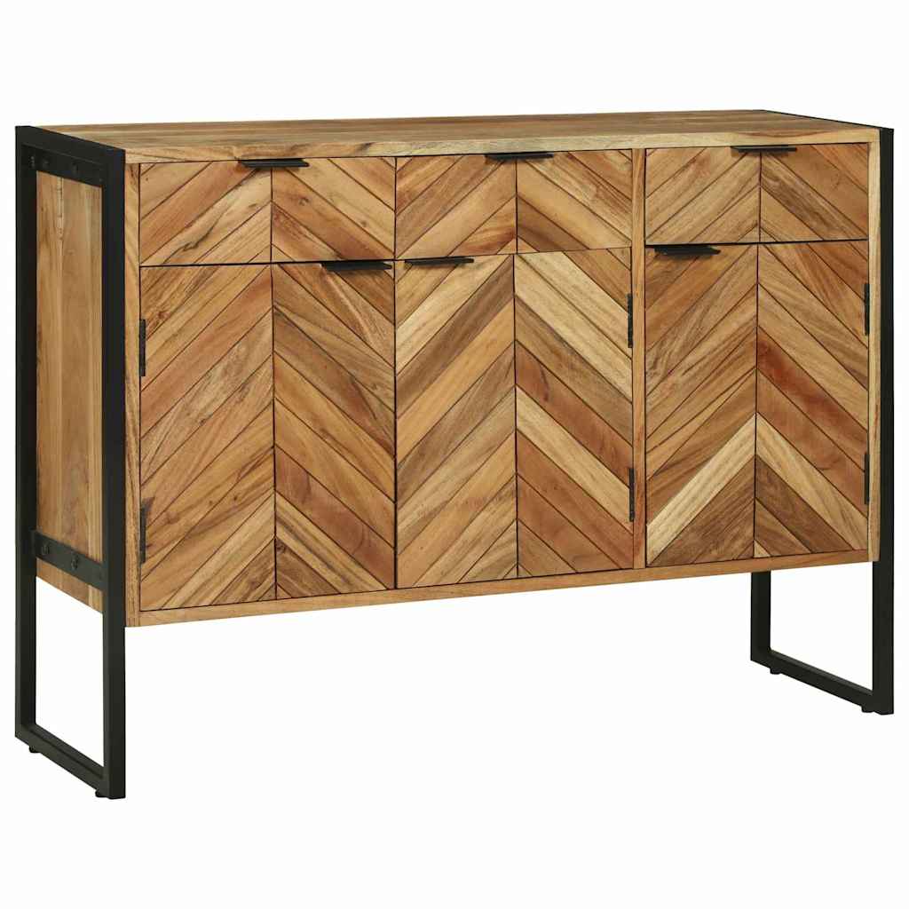 Buffet Élégant en Bois et Métal Industriel-La-Fabrique-Industrielle