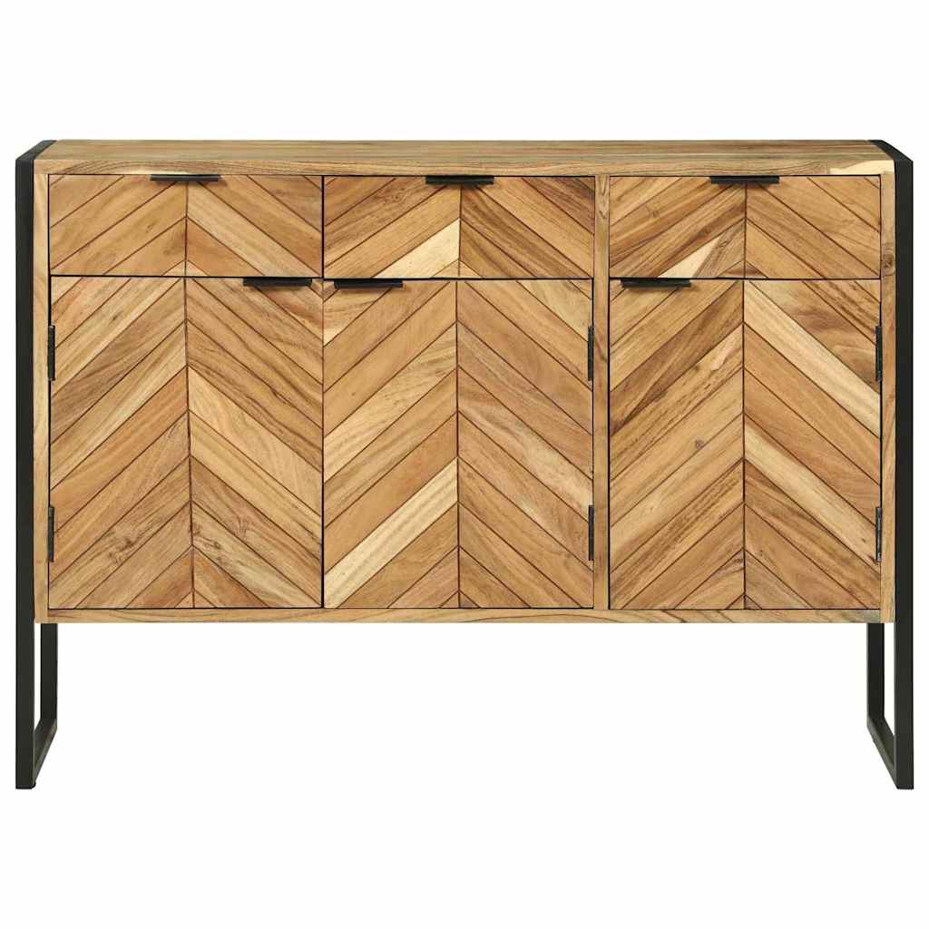 Buffet Élégant en Bois et Métal Industriel-La-Fabrique-Industrielle