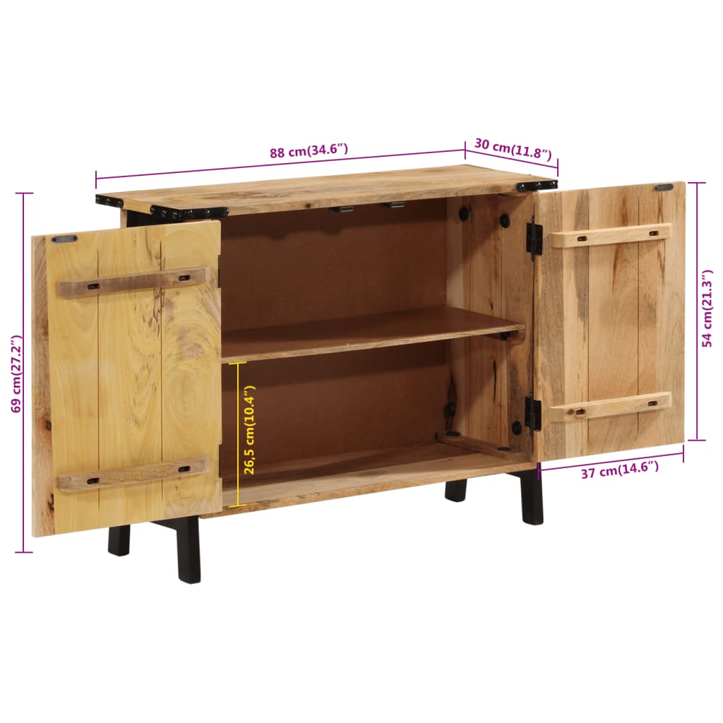 Buffet Industriel Chic en Bois et Métal-La-Fabrique-Industrielle