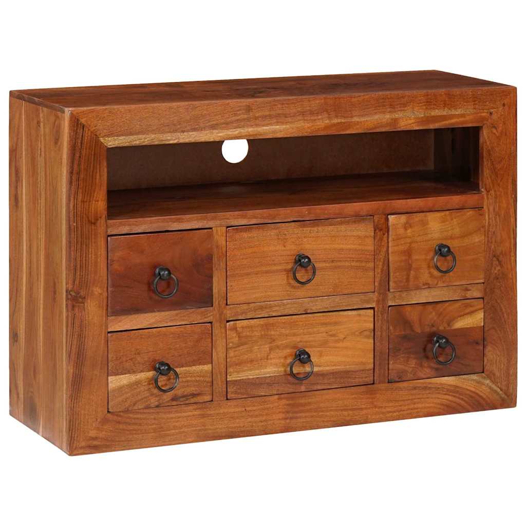 Buffet Industriel en Bois Massif d'Acacia-La-Fabrique-Industrielle