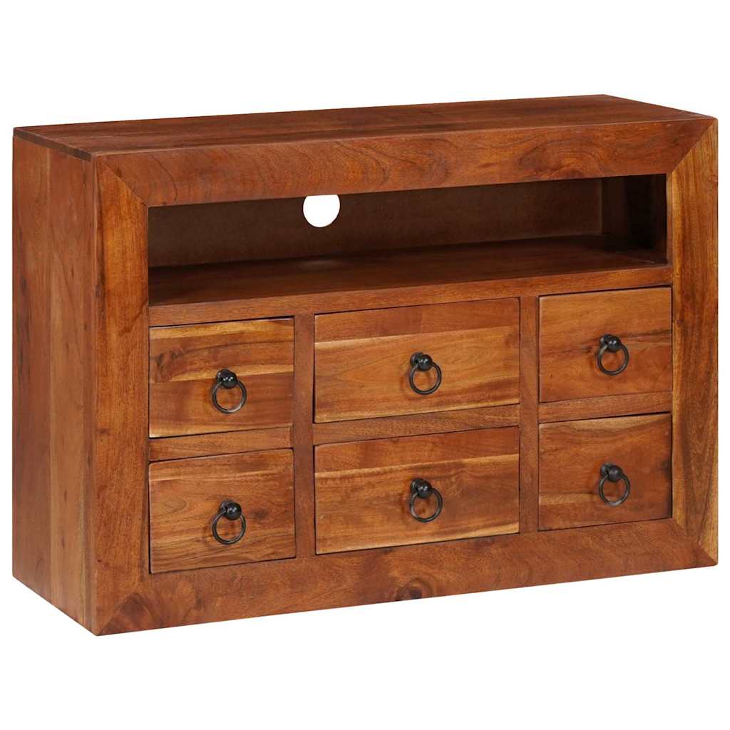 Buffet Industriel en Bois Massif d'Acacia-La-Fabrique-Industrielle