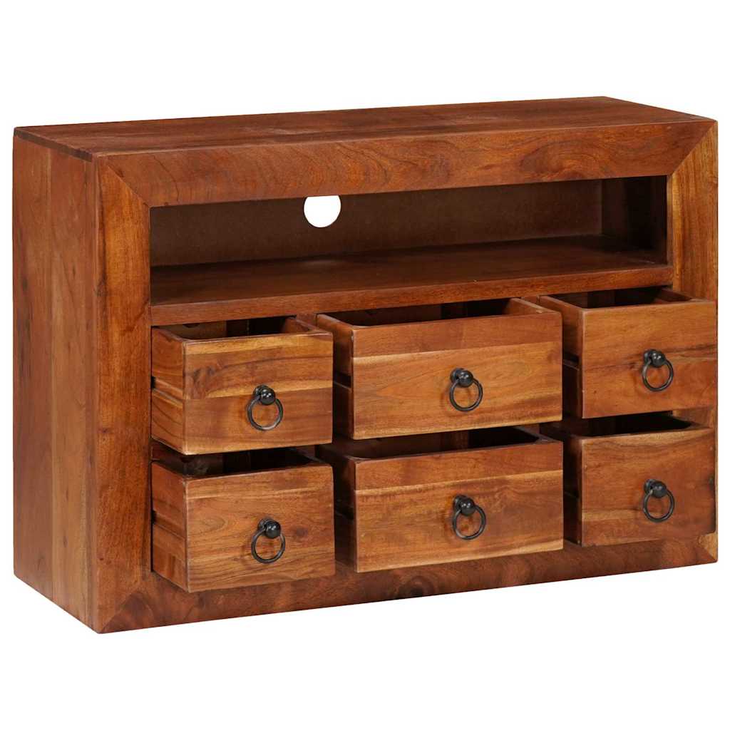 Buffet Industriel en Bois Massif d'Acacia-La-Fabrique-Industrielle