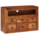 Buffet Industriel en Bois Massif d'Acacia-La-Fabrique-Industrielle