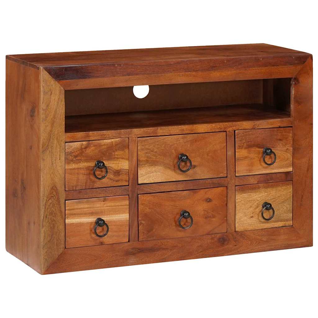 Buffet Industriel en Bois Massif d'Acacia-La-Fabrique-Industrielle