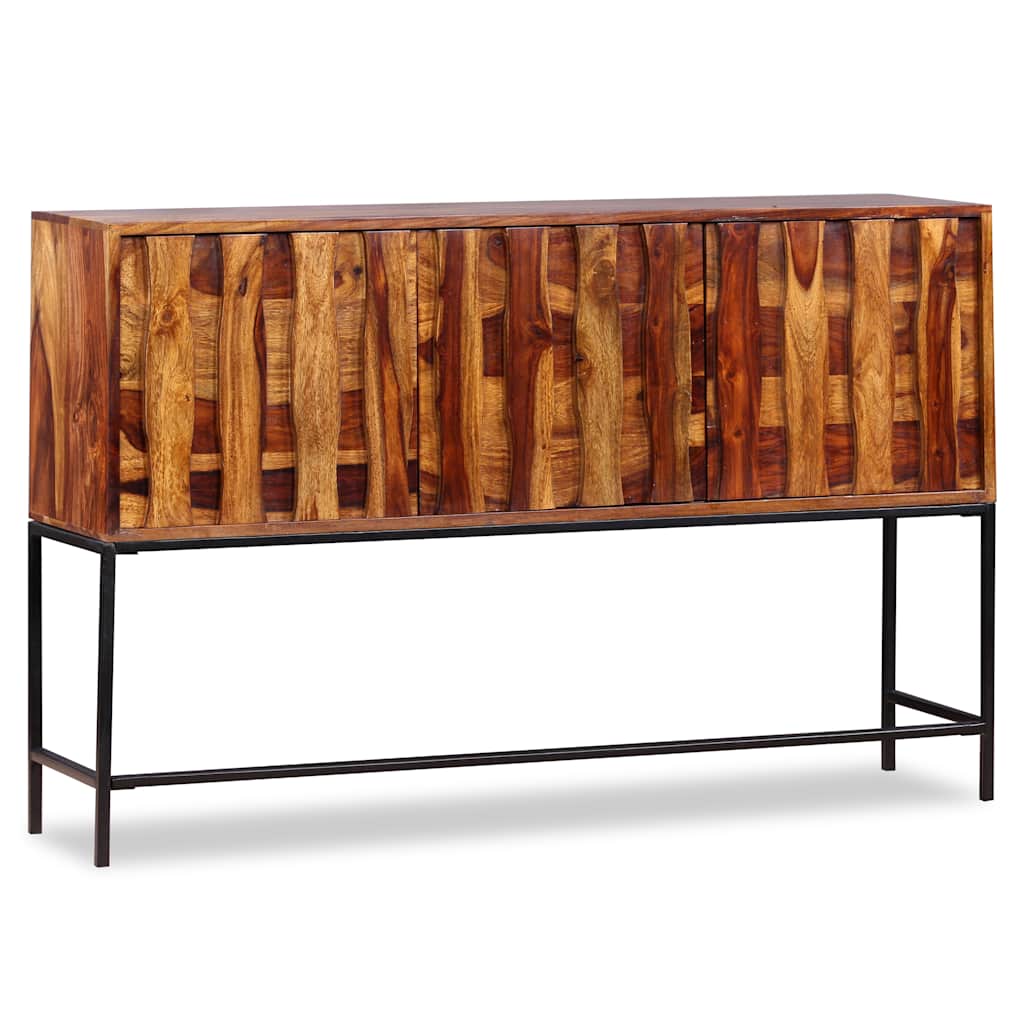 Buffet Industriel en Bois Massif et Métal-La-Fabrique-Industrielle