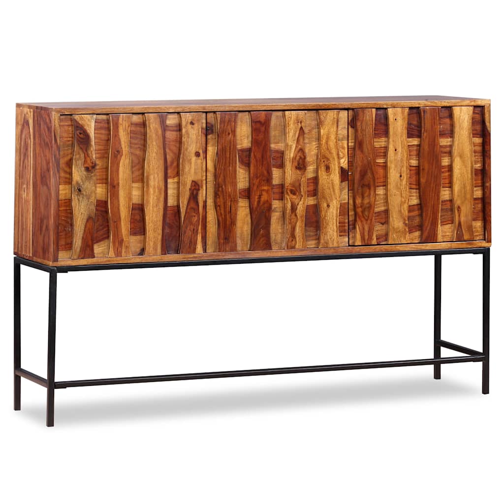 Buffet Industriel en Bois Massif et Métal-La-Fabrique-Industrielle