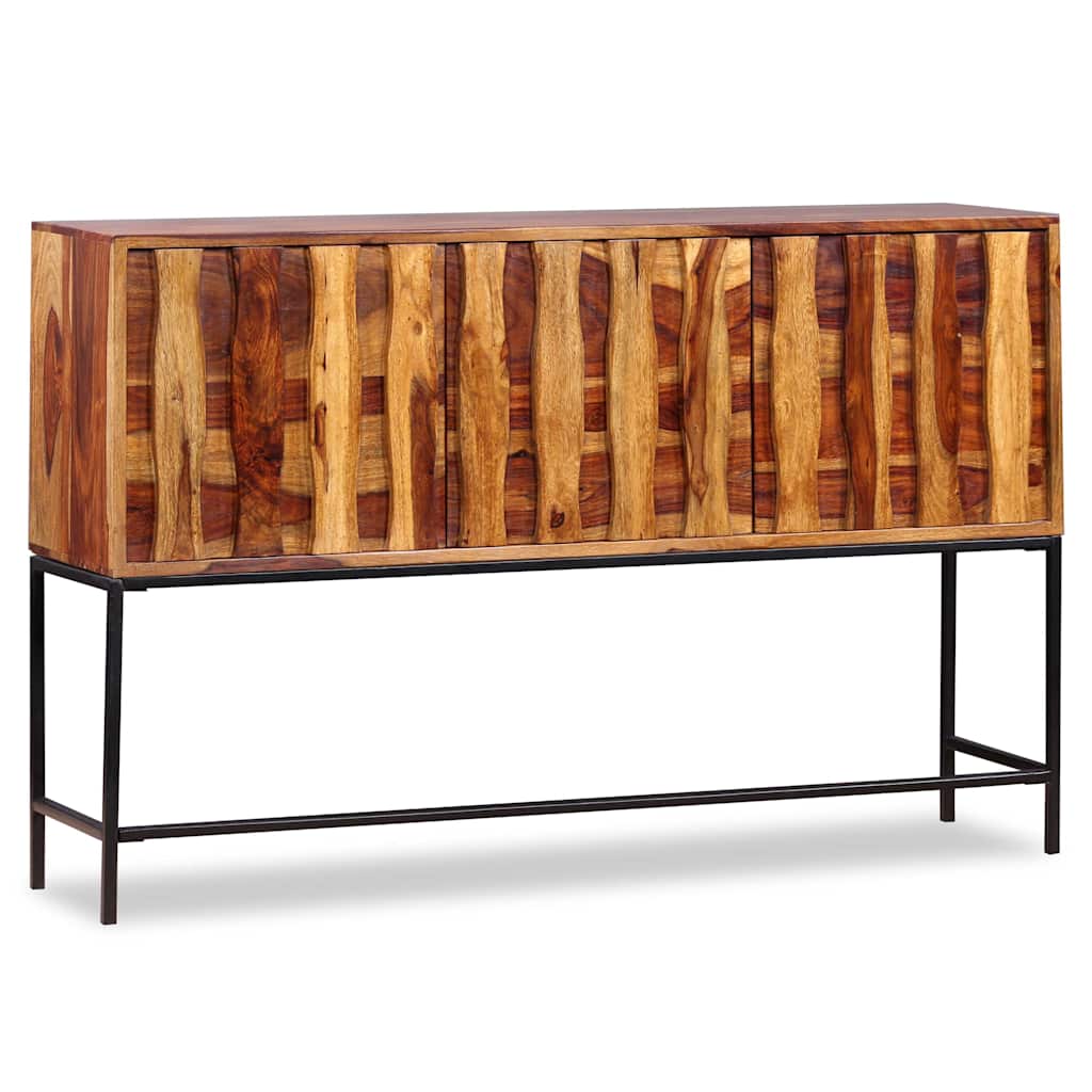 Buffet Industriel en Bois Massif et Métal-La-Fabrique-Industrielle