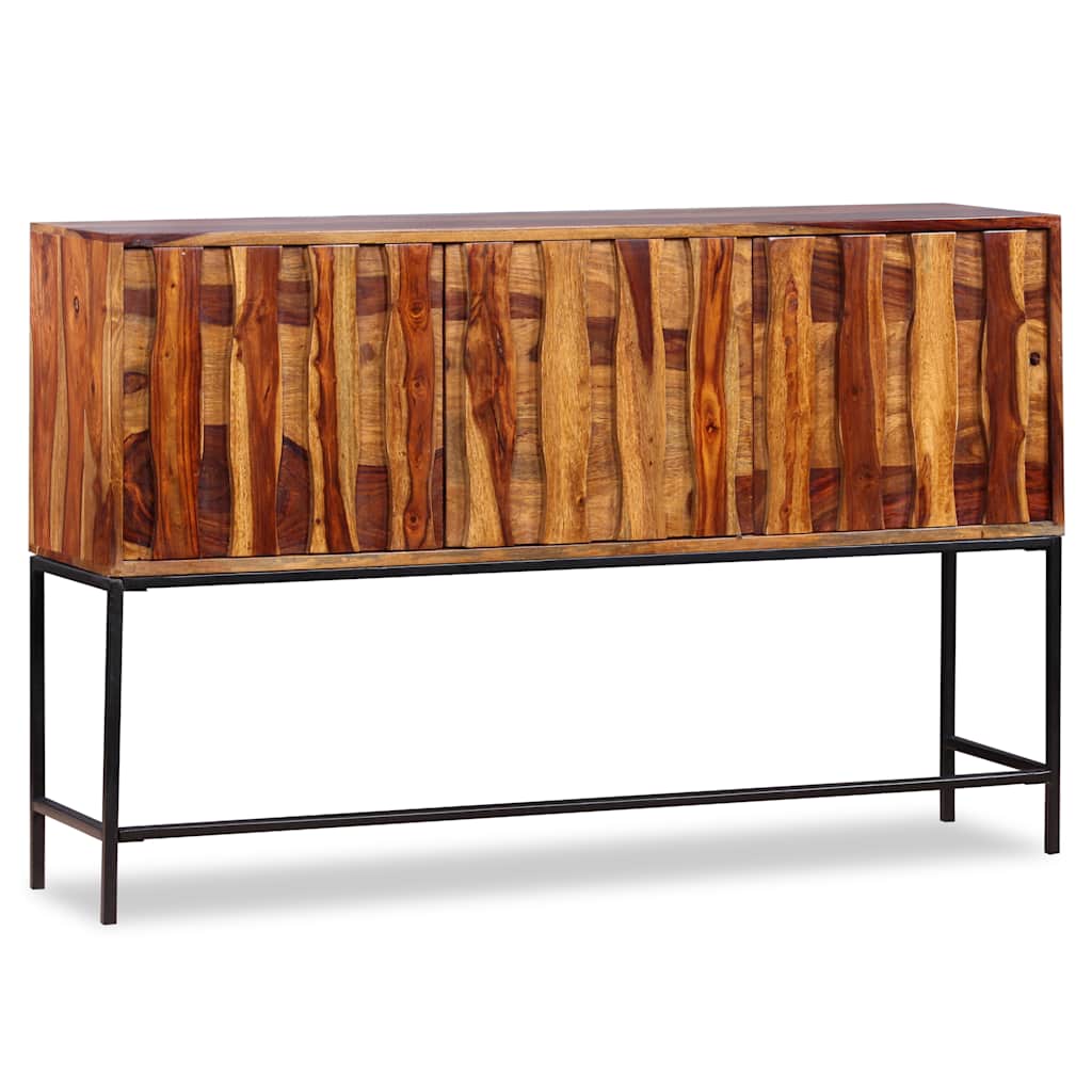 Buffet Industriel en Bois Massif et Métal-La-Fabrique-Industrielle