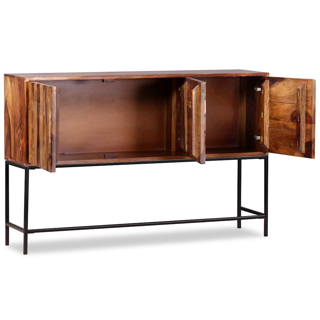 Buffet Industriel en Bois Massif et Métal-La-Fabrique-Industrielle