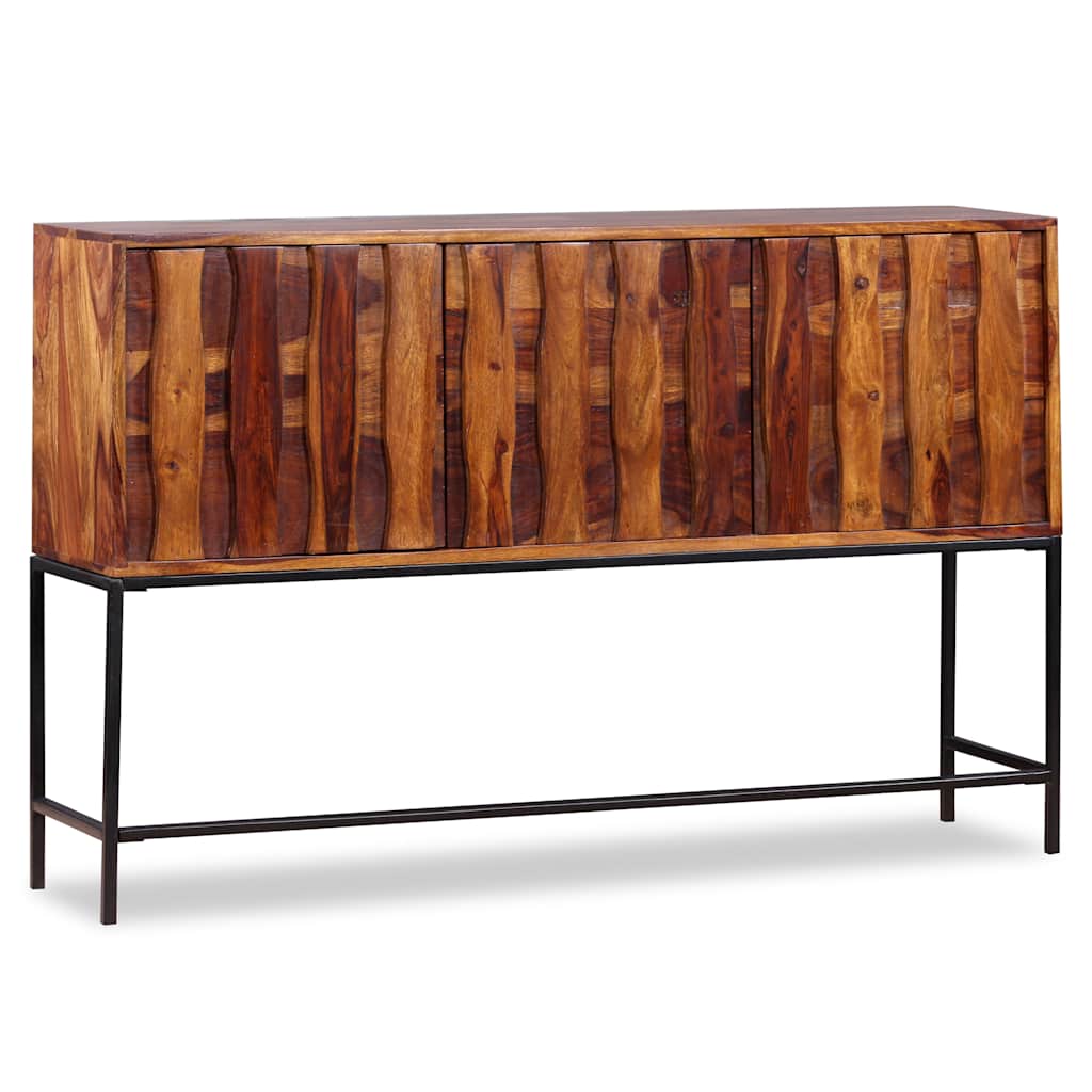 Buffet Industriel en Bois Massif et Métal-La-Fabrique-Industrielle