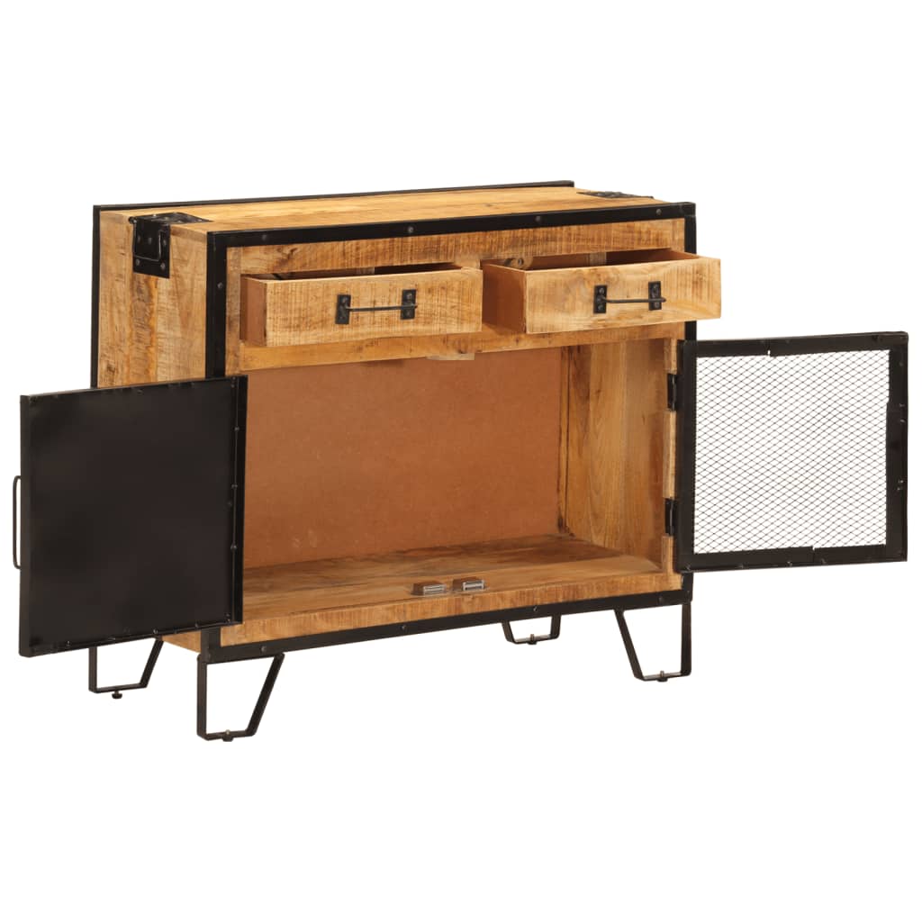 Buffet Industriel en Bois de Manguier et Fer-La-Fabrique-Industrielle