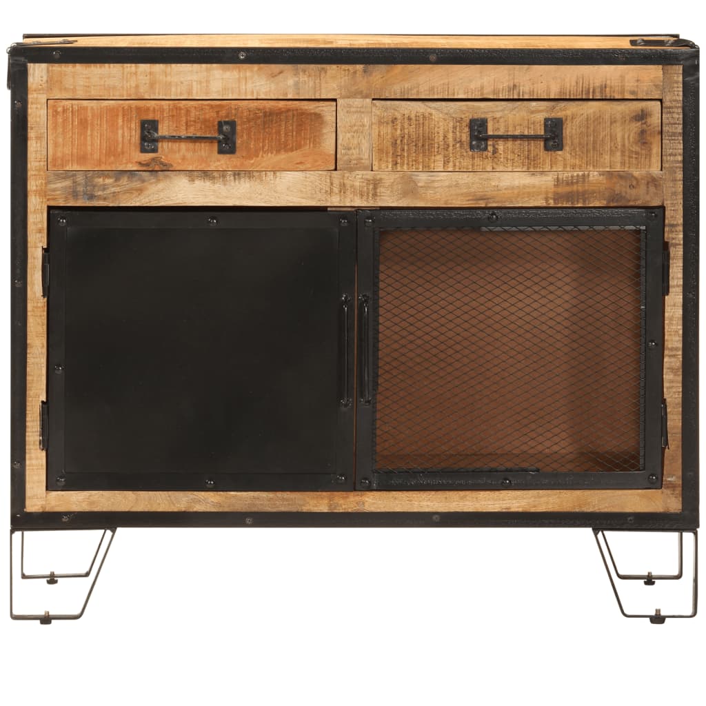 Buffet Industriel en Bois de Manguier et Fer-La-Fabrique-Industrielle