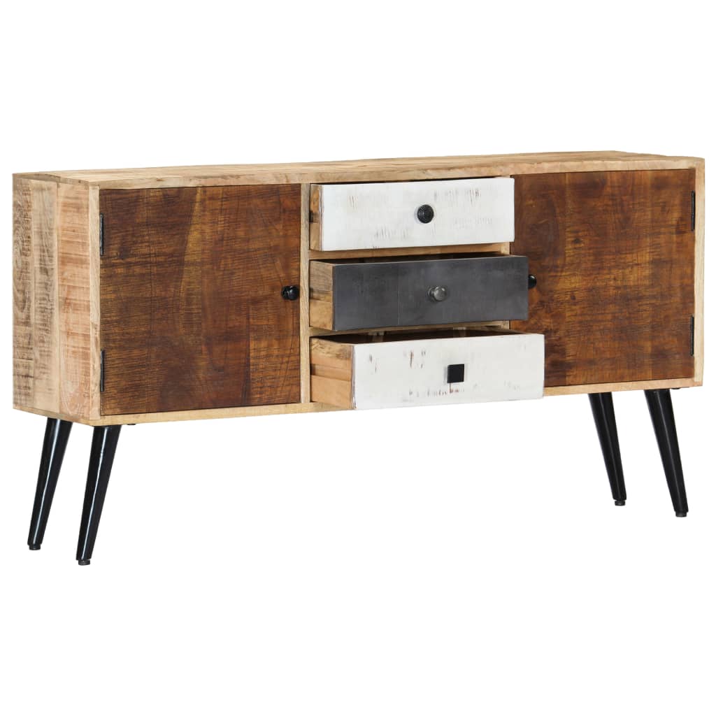 Buffet Industriel en Bois de Manguier-La-Fabrique-Industrielle
