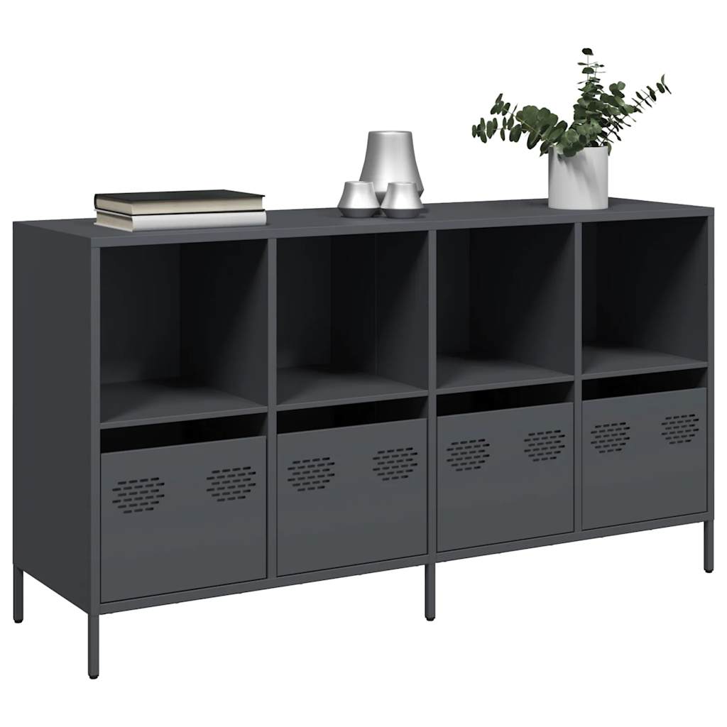 Buffet en Acier Industriel 140 cm-Anthracite-135 cm-La-Fabrique-Industrielle