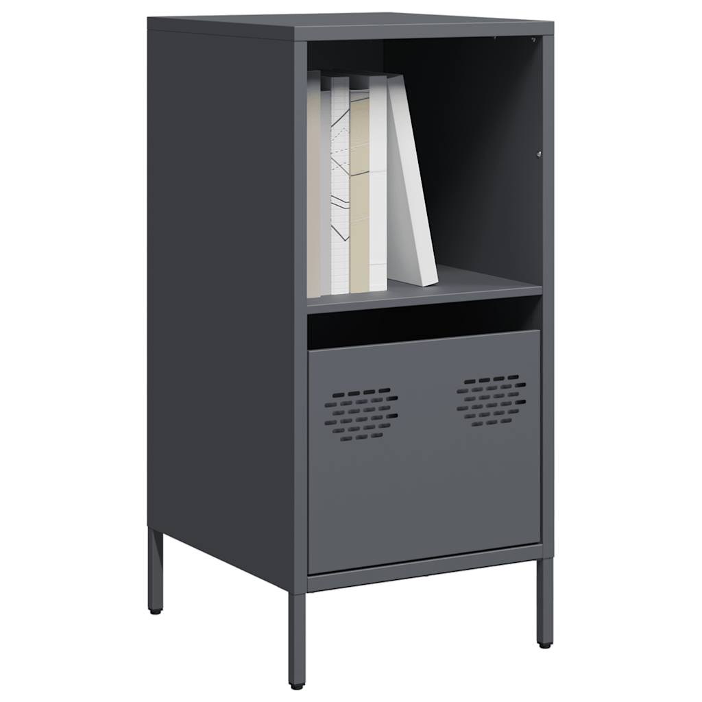 Buffet en Acier Industriel 140 cm-Anthracite-35 cm-La-Fabrique-Industrielle