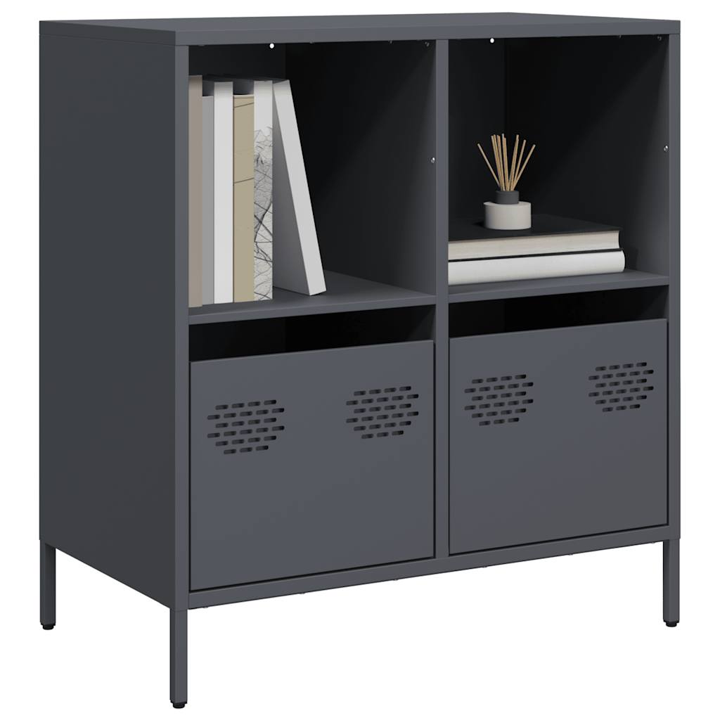Buffet en Acier Industriel 140 cm-Anthracite-68 cm-La-Fabrique-Industrielle