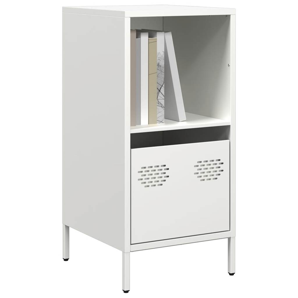 Buffet en Acier Industriel 140 cm-Blanc-35 cm-La-Fabrique-Industrielle