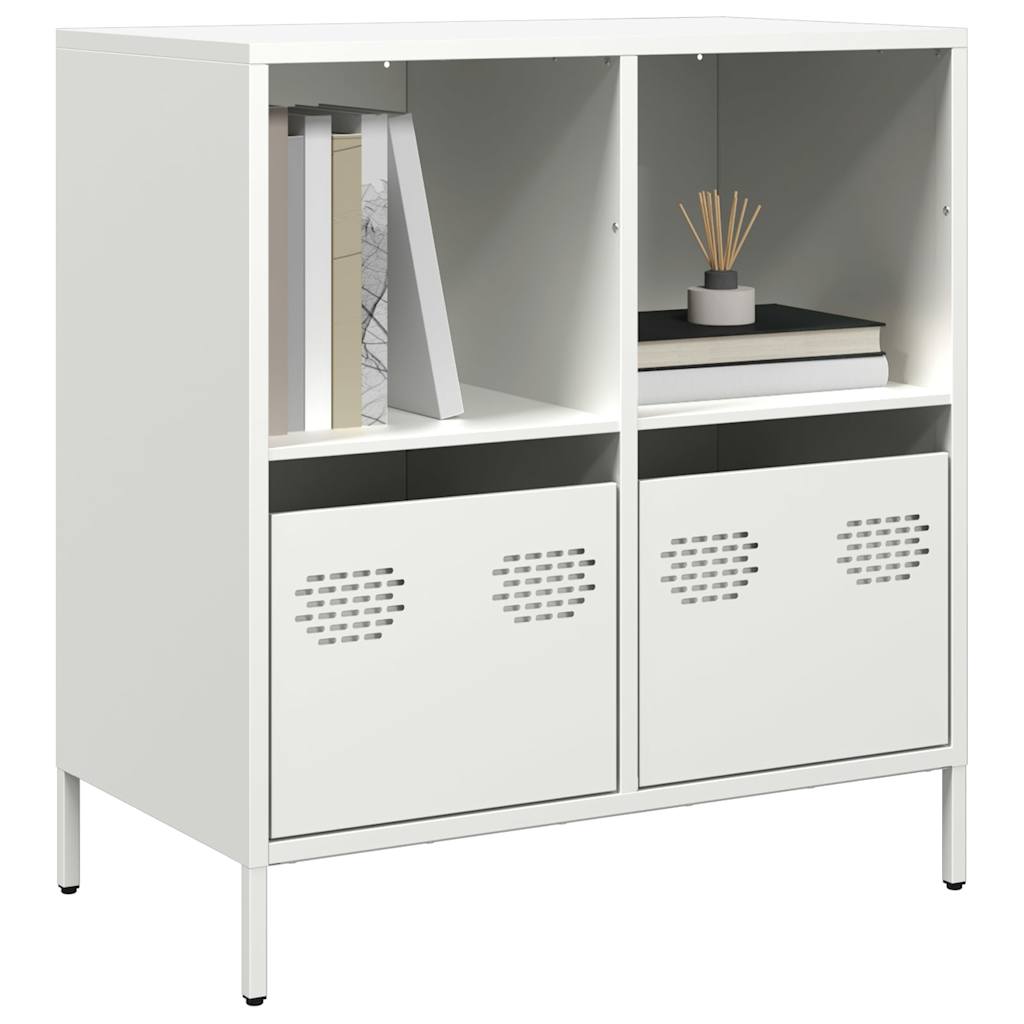 Buffet en Acier Industriel 140 cm-Blanc-68 cm-La-Fabrique-Industrielle