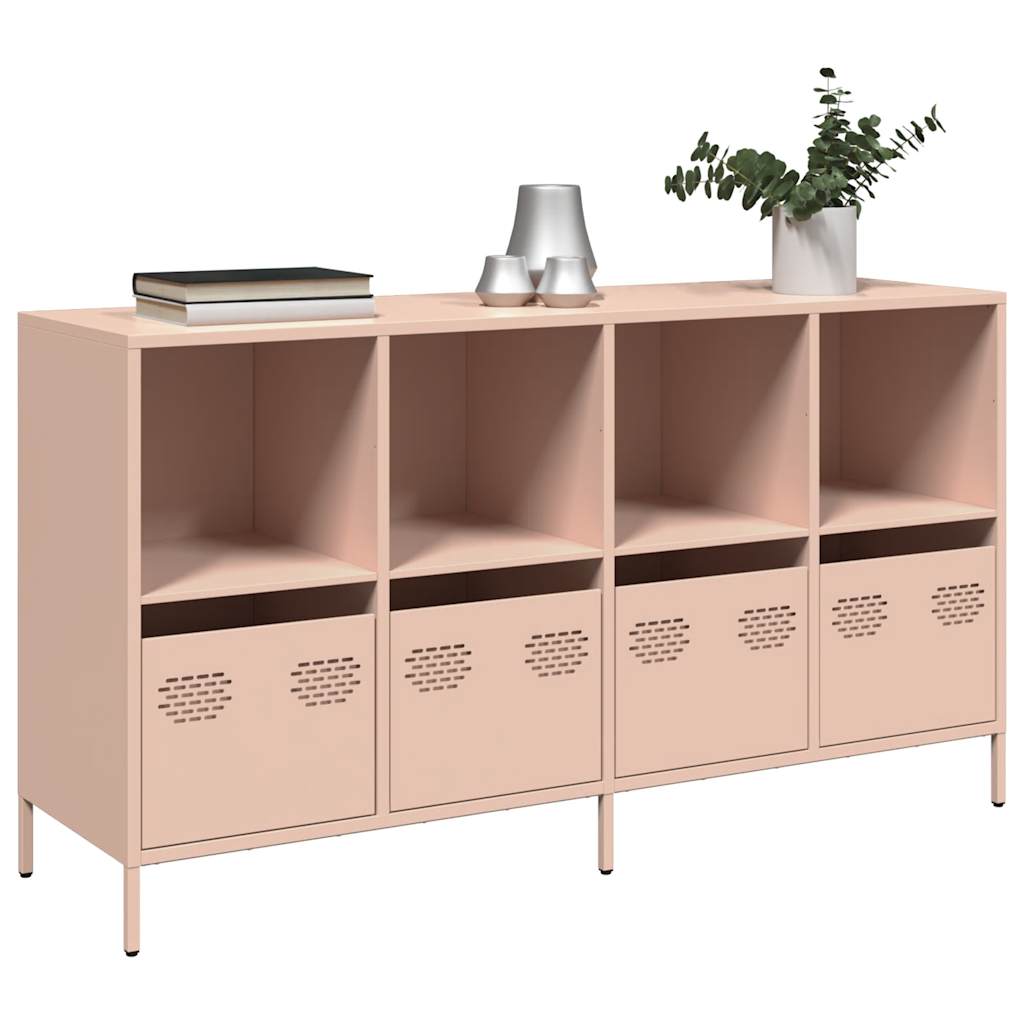 Buffet en Acier Industriel 140 cm-Rose-135 cm-La-Fabrique-Industrielle
