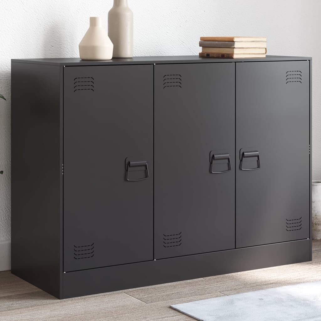 Buffet en Acier Style Industriel-Noir-1-La-Fabrique-Industrielle
