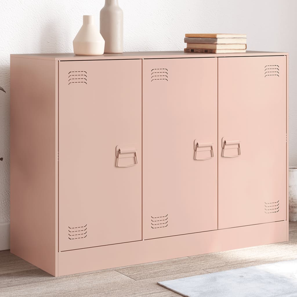 Buffet en Acier Style Industriel-Rose-1-La-Fabrique-Industrielle