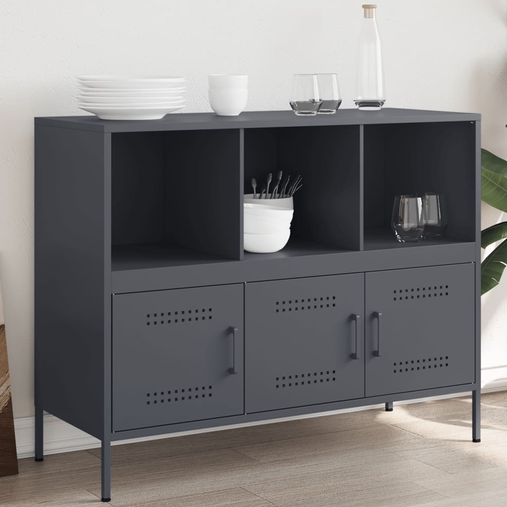 Buffet en Acier au Style Industriel-Anthracite-1-La-Fabrique-Industrielle
