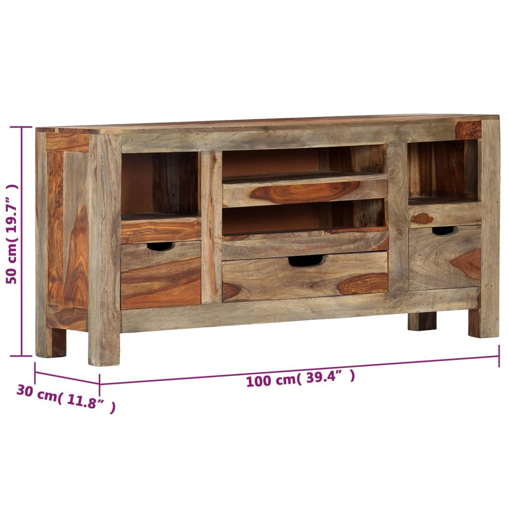 Buffet en Bois Foncé Style Industriel-La-Fabrique-Industrielle