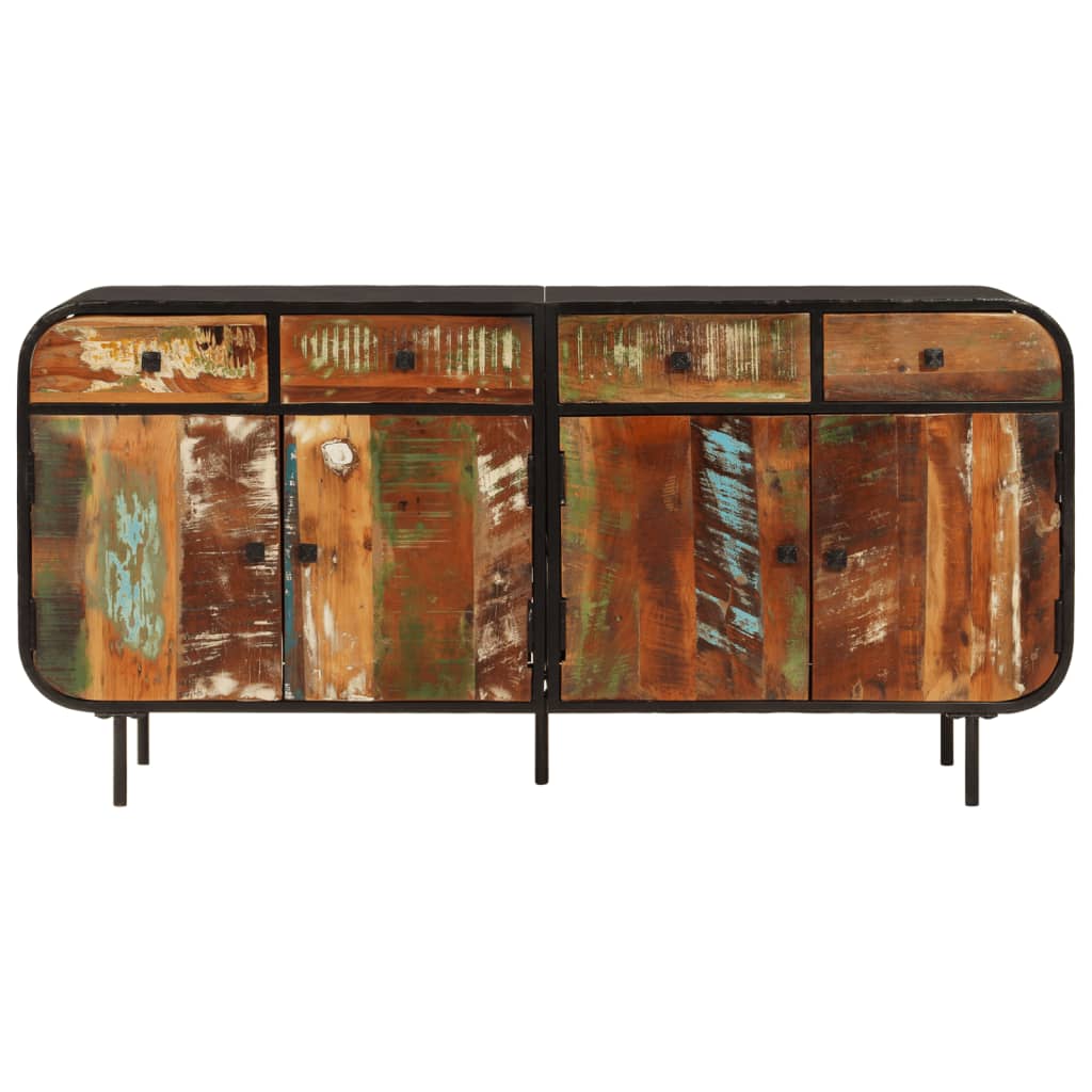 Buffet en Bois Massif et Métal pour Salon-La-Fabrique-Industrielle