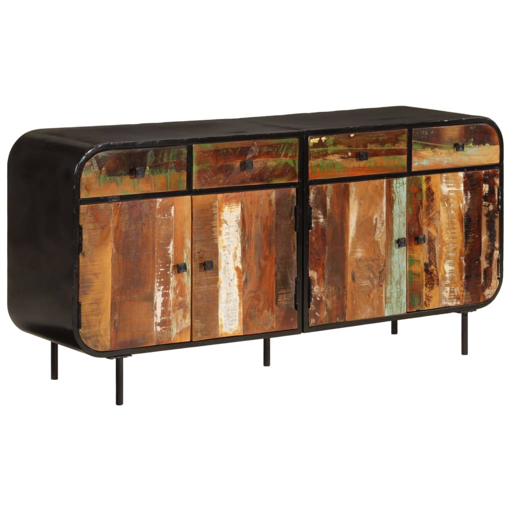 Buffet en Bois Massif et Métal pour Salon-La-Fabrique-Industrielle