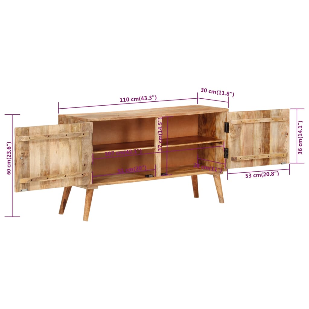 Buffet en Bois de Manguier Massif-La-Fabrique-Industrielle