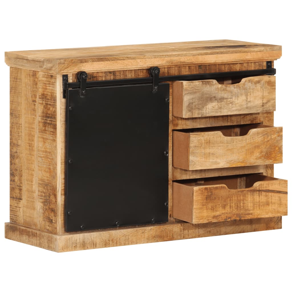 Buffet en Bois de Manguier et Métal Indus-La-Fabrique-Industrielle