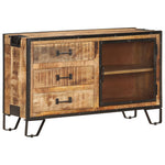 Buffet en Bois de Manguier et Métal Noir-La-Fabrique-Industrielle