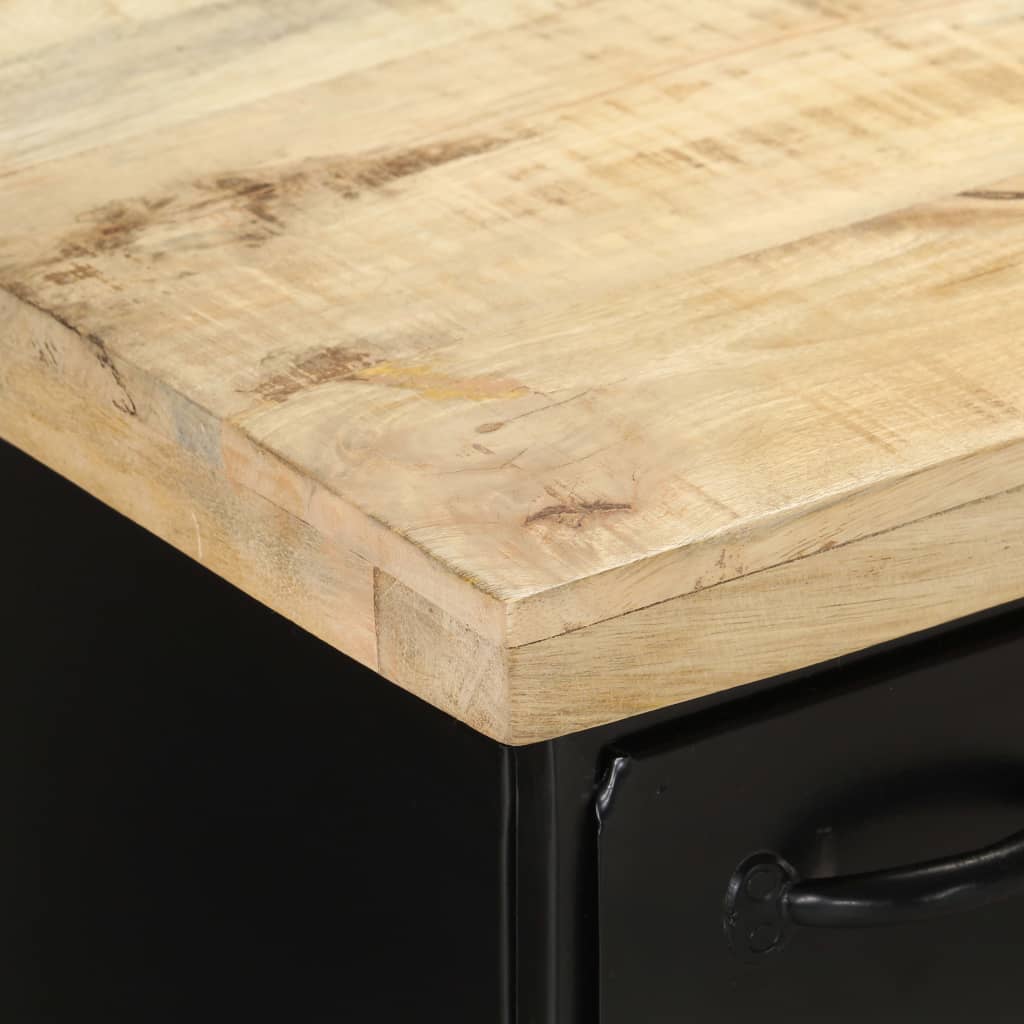 Buffet en Bois et Métal Noir Chic-La-Fabrique-Industrielle