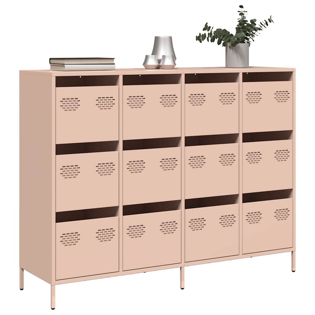 Buffet en Métal Design et Élégance Industrielle-Rose-1-La-Fabrique-Industrielle