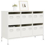 Buffet en Métal et Acier Style Industriel-Blanc-101.5 cm-1-La-Fabrique-Industrielle