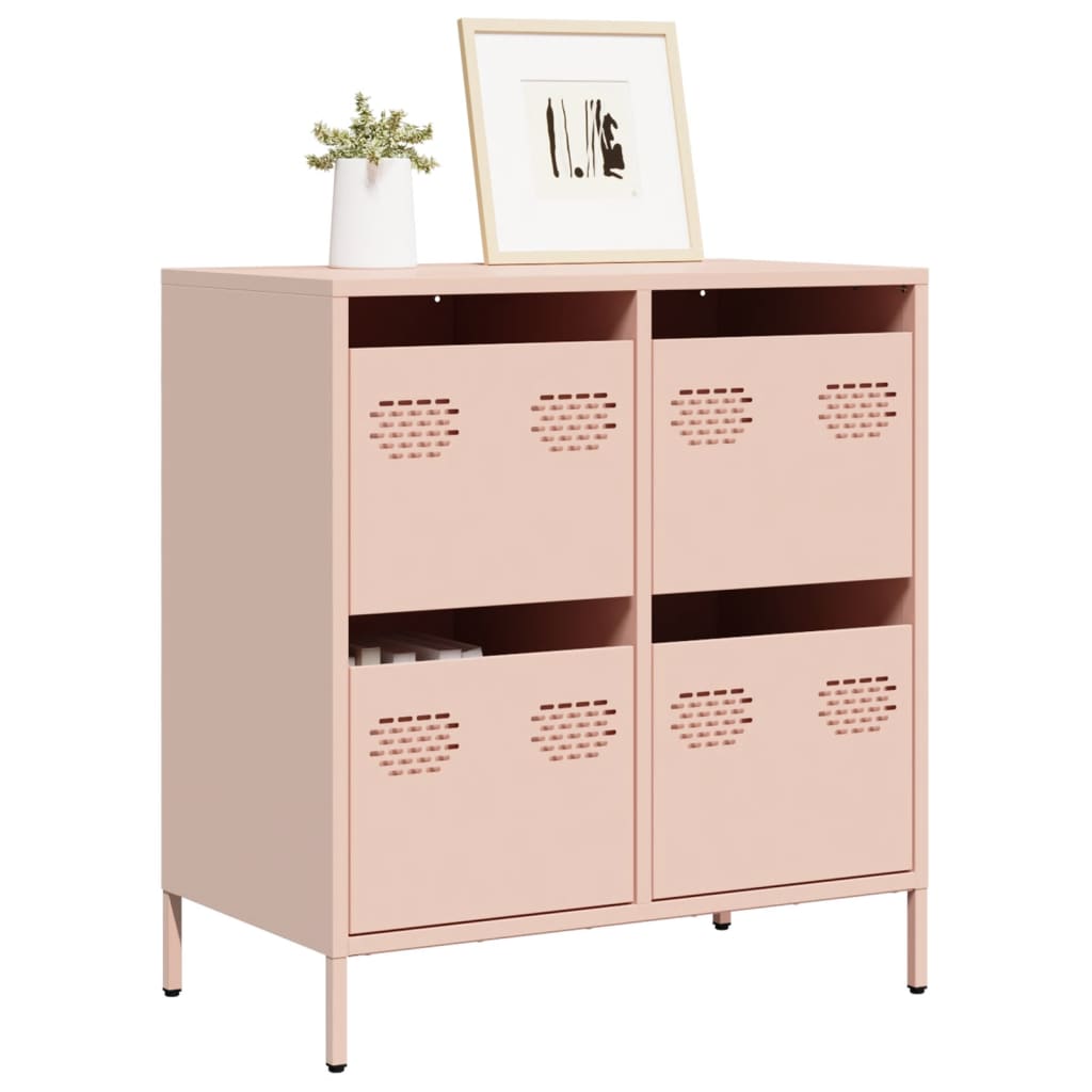 Buffet en Métal et Acier Style Industriel-Rose-68 cm-1-La-Fabrique-Industrielle