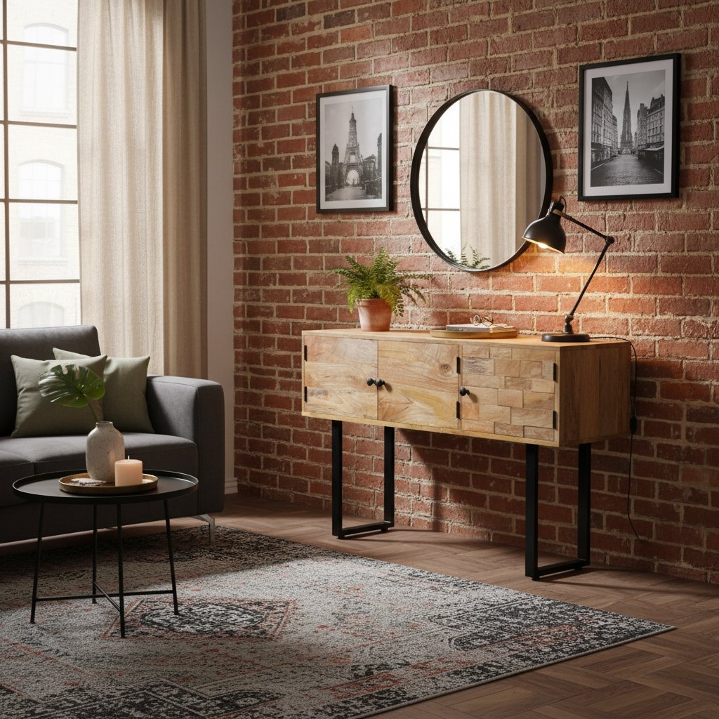 Buffet Chic en Bois et Métal Industriel