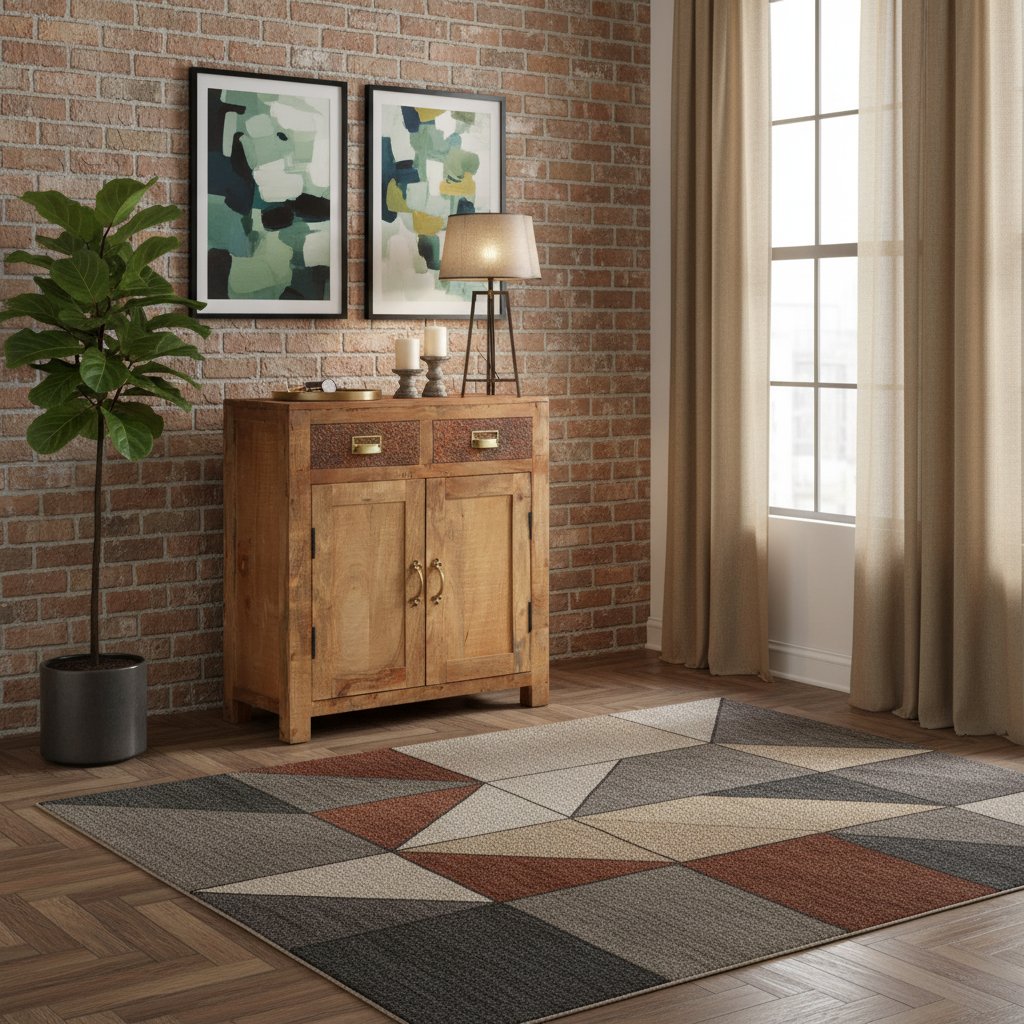 Buffet Indus en Bois de Manguier avec 2 Portes