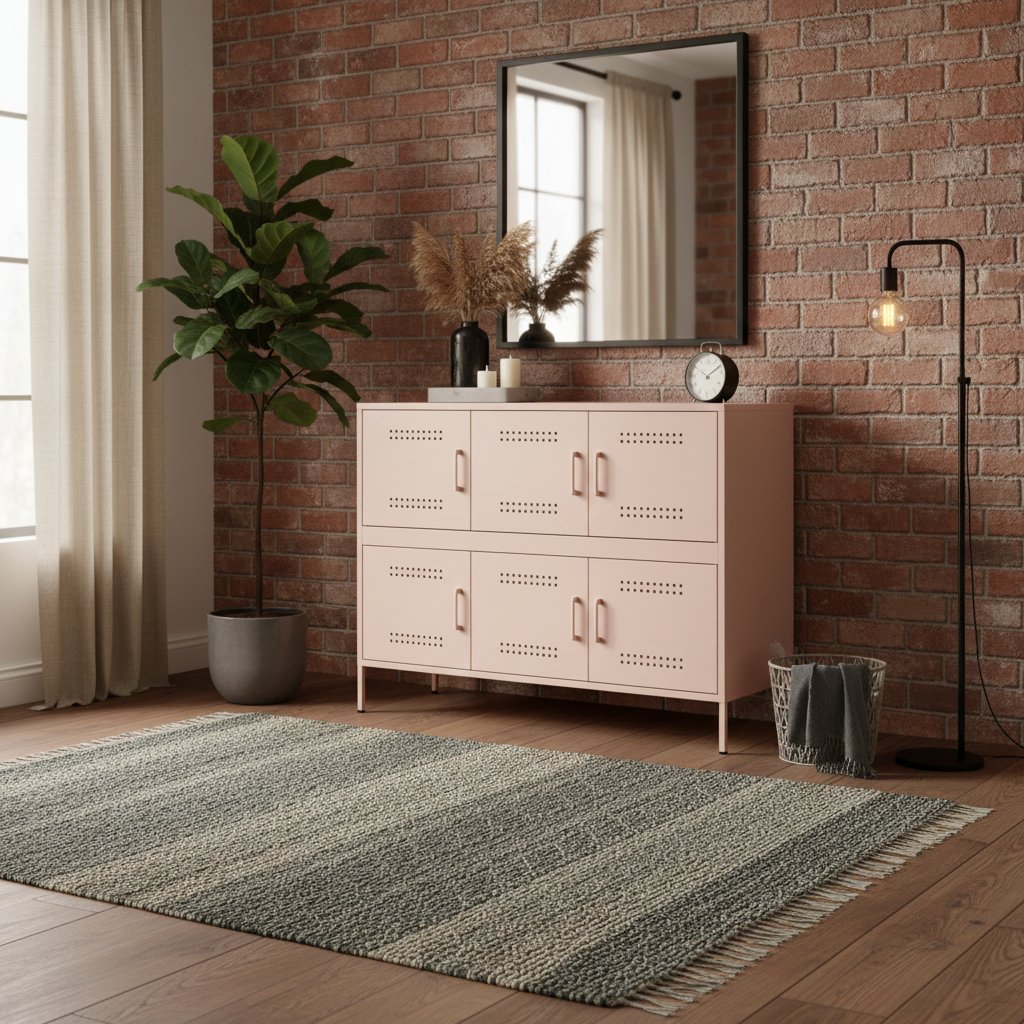 Buffet Industriel Élégant en Métal