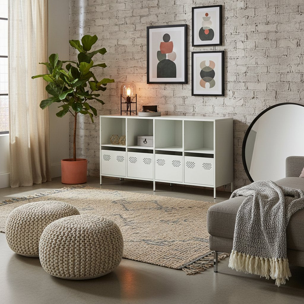 Buffet en Acier Long Style Industriel