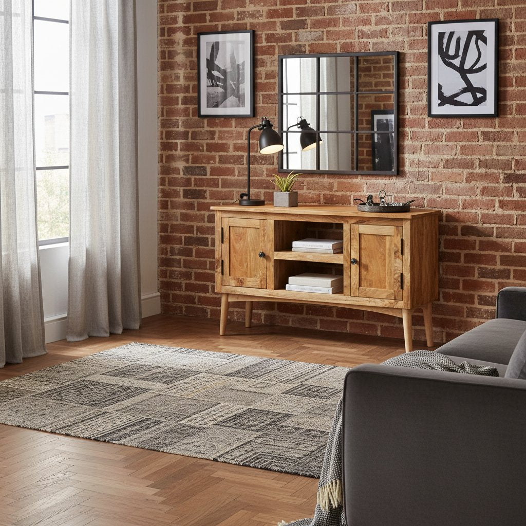 Buffet en Bois Clair de Manguier Massif