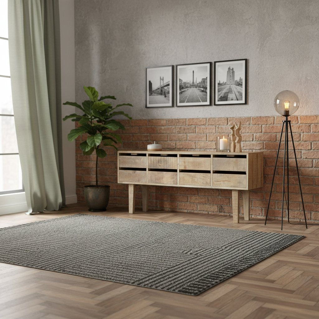 Buffet en Bois Naturel de Manguier Massif