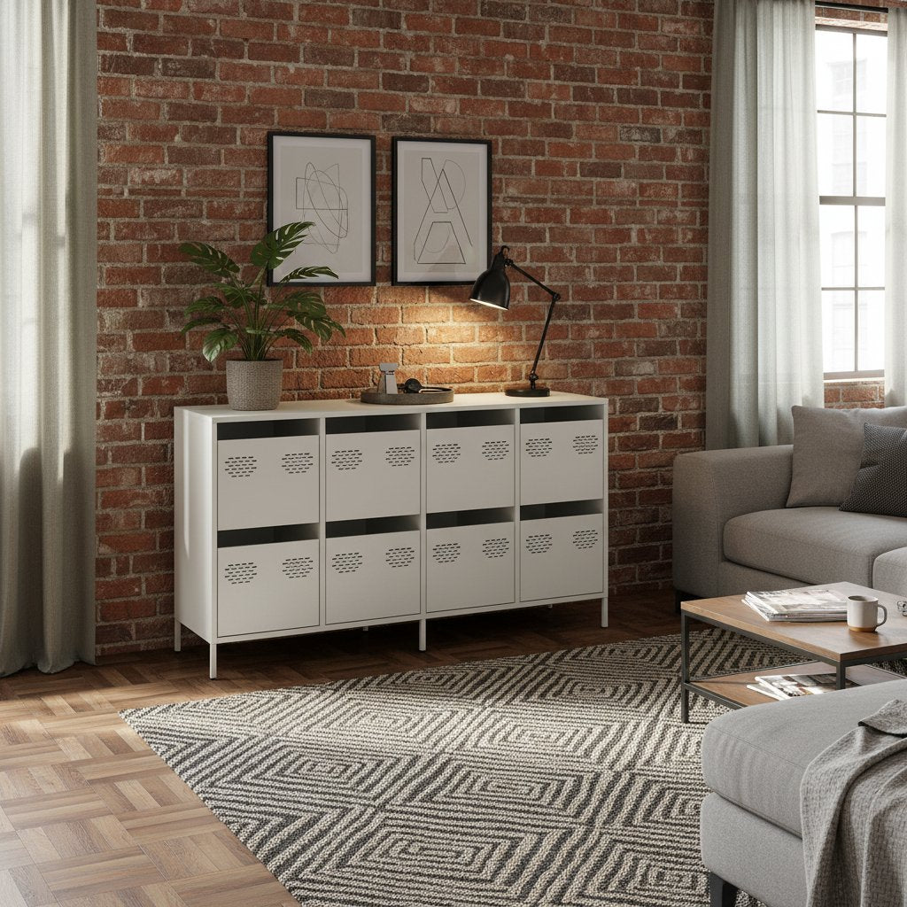 Buffet en Métal Design et Élégance Industrielle