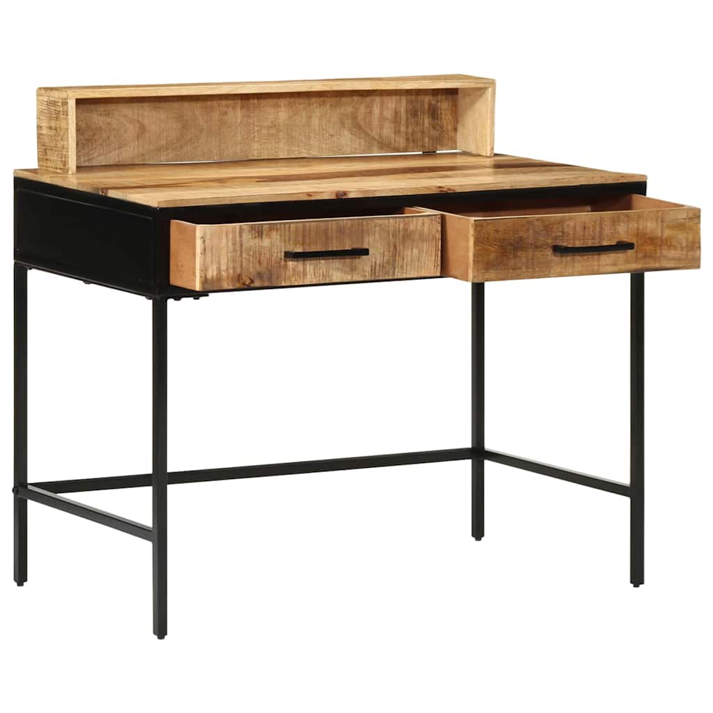 Bureau Console en Bois Massif de Mangue-La-Fabrique-Industrielle